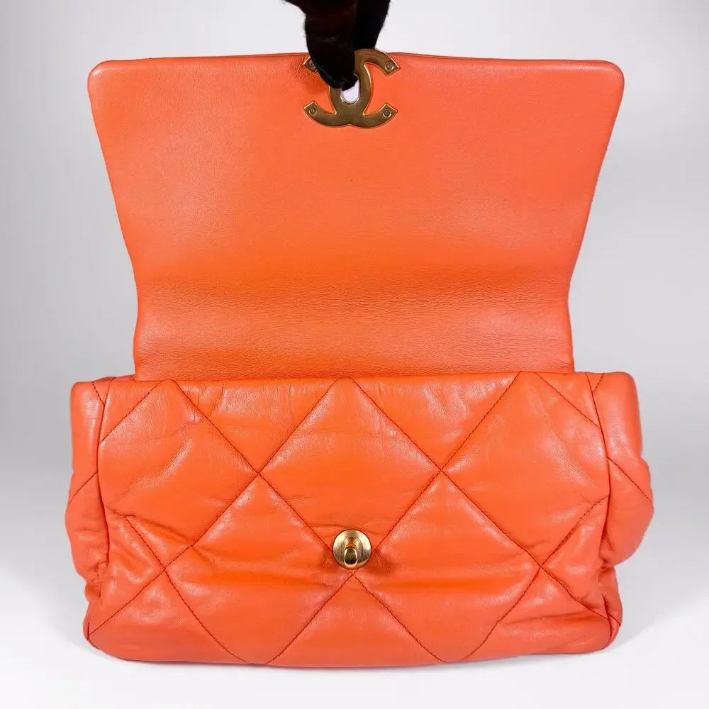 Chanel Quilted Lambskin Large 19 Flap Bag